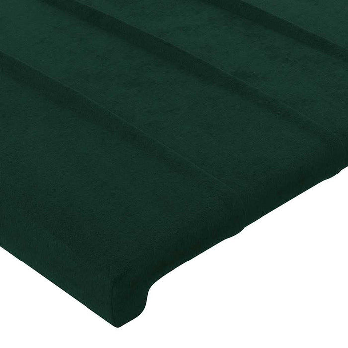 Tăblii de pat, verde închis, 200x5x78/88 cm, catifea - WALTI WALTI