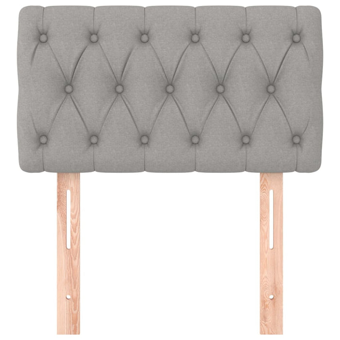 Tăblie de pat, gri deschis, 80x7x78/88 cm, textil - WALTI WALTI