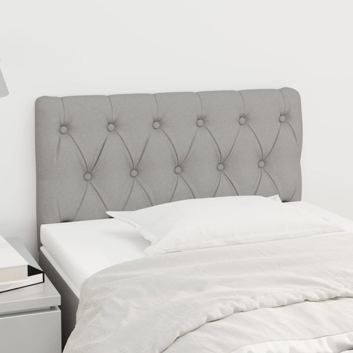 Tăblie de pat, gri deschis, 80x7x78/88 cm, textil - WALTI WALTI