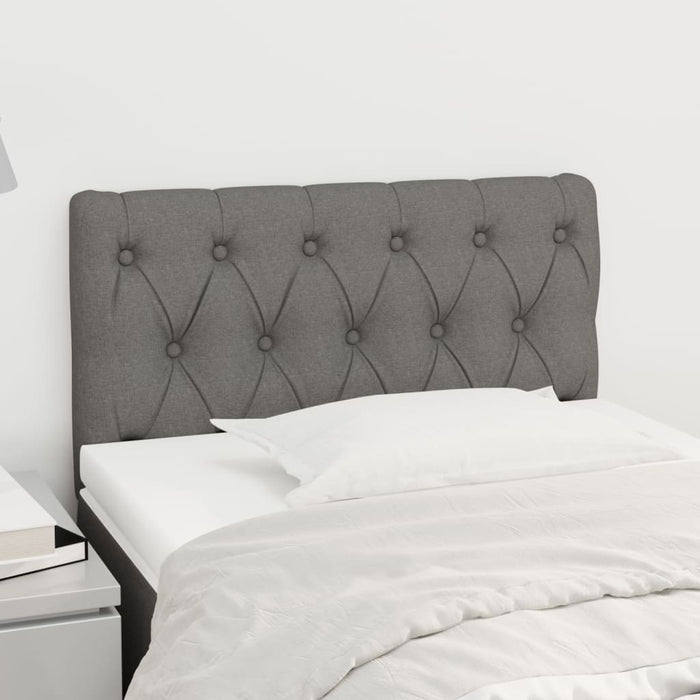 Tăblie de pat, gri închis, 80x7x78/88 cm, textil - WALTI WALTI