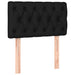 Tăblie de pat, negru, 80x7x78/88 cm, textil - WALTI WALTI