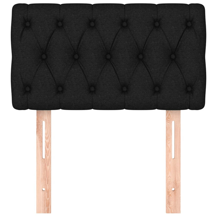 Tăblie de pat, negru, 80x7x78/88 cm, textil - WALTI WALTI