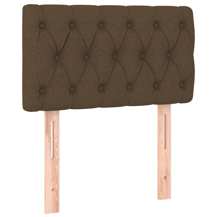 Tăblie de pat, maro închis, 80x7x78/88 cm, textil - WALTI WALTI