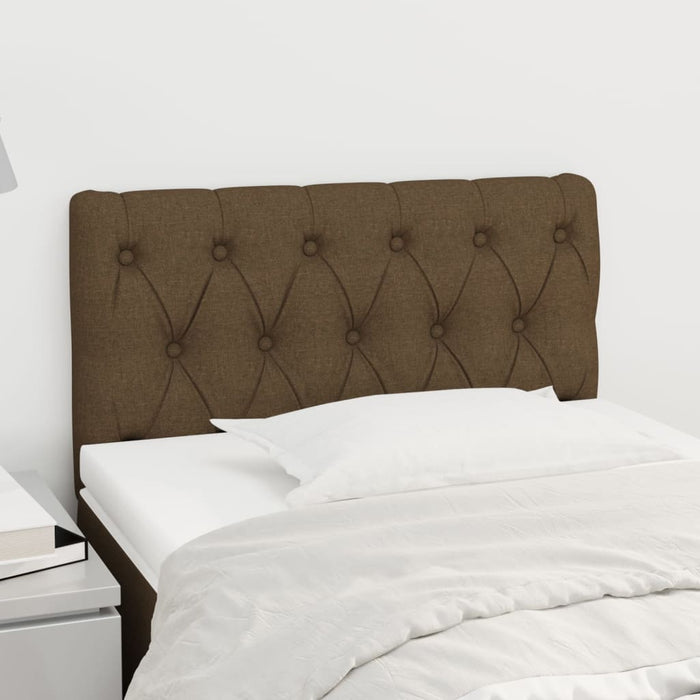 Tăblie de pat, maro închis, 80x7x78/88 cm, textil - WALTI WALTI