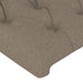 Tăblie de pat, gri taupe, 80x7x78/88 cm, textil - WALTI WALTI