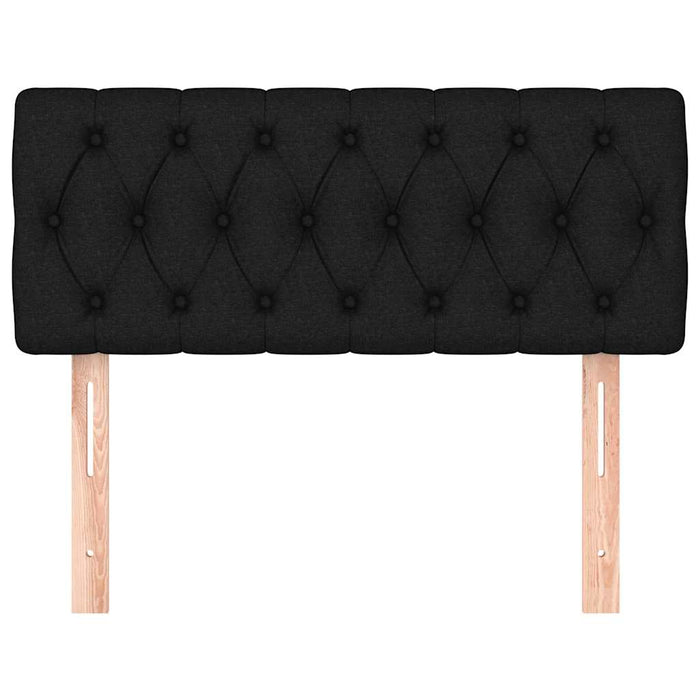 Tăblie de pat, negru, 90x7x78/88 cm, textil - WALTI WALTI