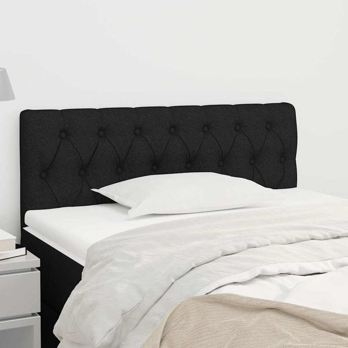 Tăblie de pat, negru, 90x7x78/88 cm, textil - WALTI WALTI