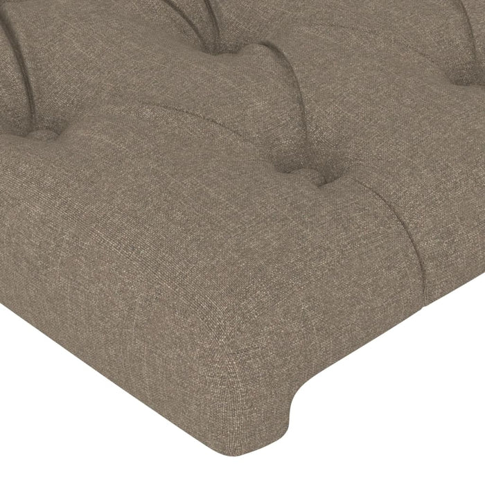 Tăblie de pat, gri taupe, 90x7x78/88 cm, textil - WALTI WALTI