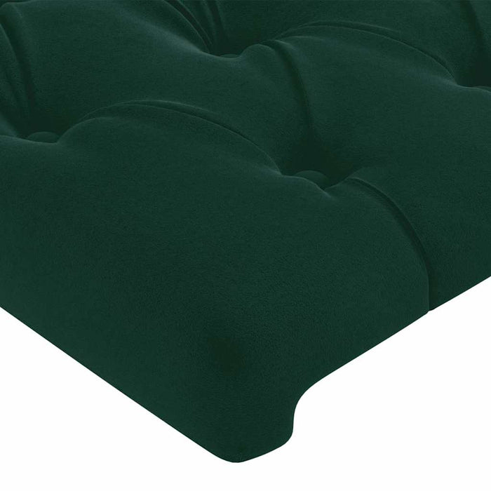 Tăblie de pat, verde închis, 90x7x78/88 cm, catifea - WALTI WALTI