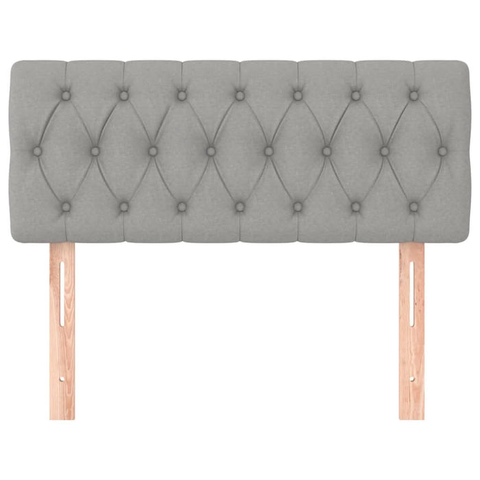 Tăblie de pat, gri deschis, 100x7x78/88 cm, textil - WALTI WALTI