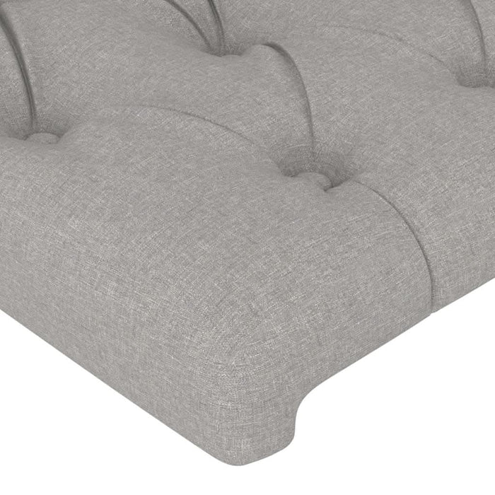 Tăblie de pat, gri deschis, 100x7x78/88 cm, textil - WALTI WALTI