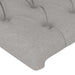 Tăblie de pat, gri deschis, 100x7x78/88 cm, textil - WALTI WALTI