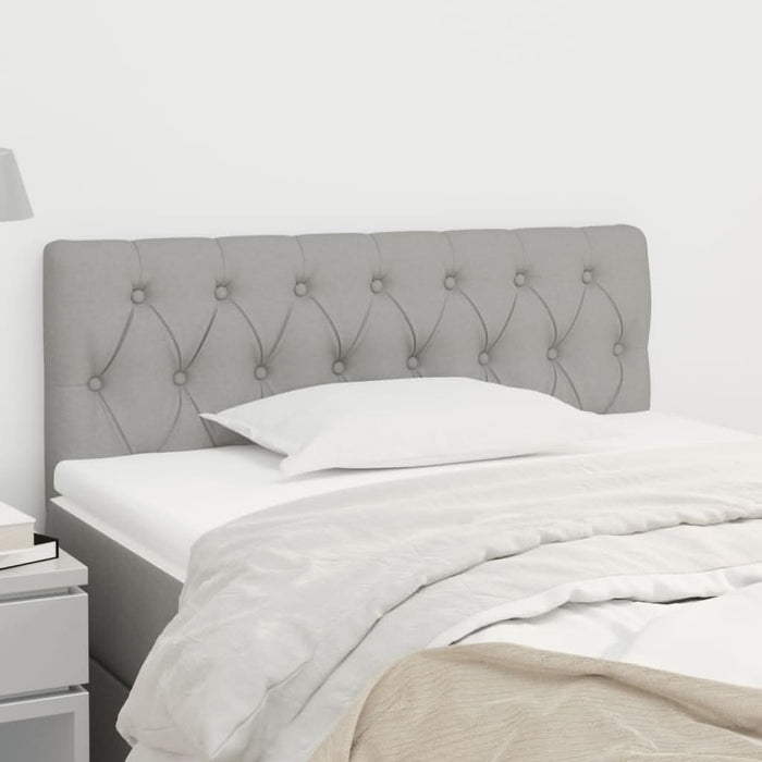 Tăblie de pat, gri deschis, 100x7x78/88 cm, textil - WALTI WALTI