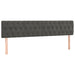 Tăblii de pat, gri închis, 200x7x78/88 cm, catifea - WALTI WALTI