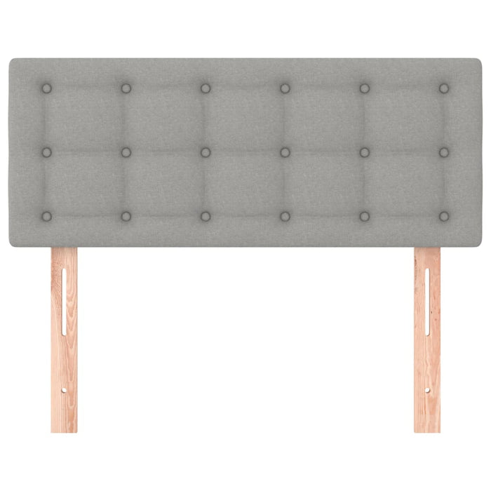 Tăblie de pat, gri deschis, 80x5x78/88 cm, textil - WALTI WALTI