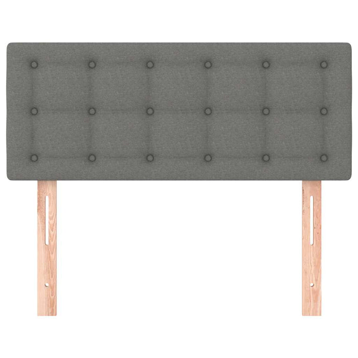 Tăblie de pat, gri închis, 80x5x78/88 cm, textil - WALTI WALTI
