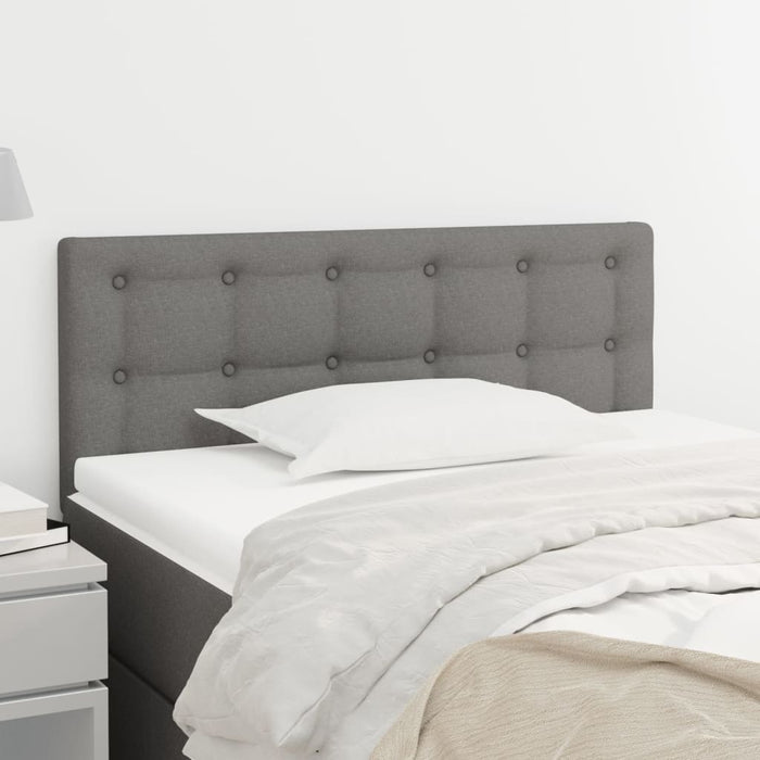 Tăblie de pat, gri închis, 80x5x78/88 cm, textil - WALTI WALTI