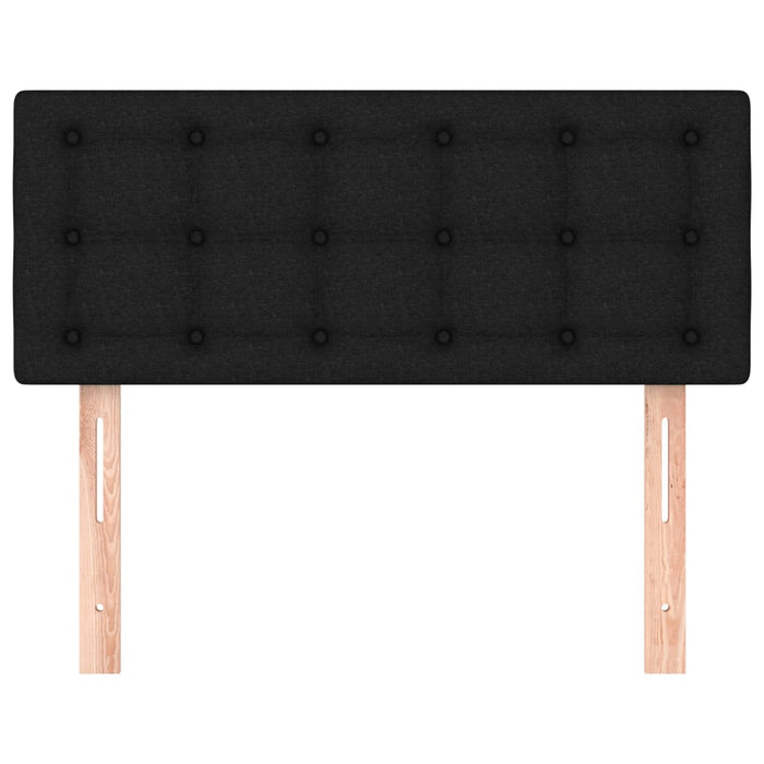Tăblie de pat, negru, 80x5x78/88 cm, textil - WALTI WALTI