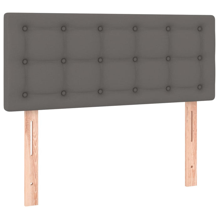 Tăblie de pat, gri, 80x5x78/88 cm, piele ecologică - WALTI WALTI