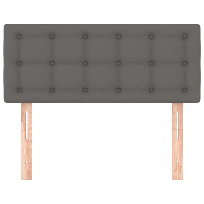 Tăblie de pat, gri, 80x5x78/88 cm, piele ecologică - WALTI WALTI