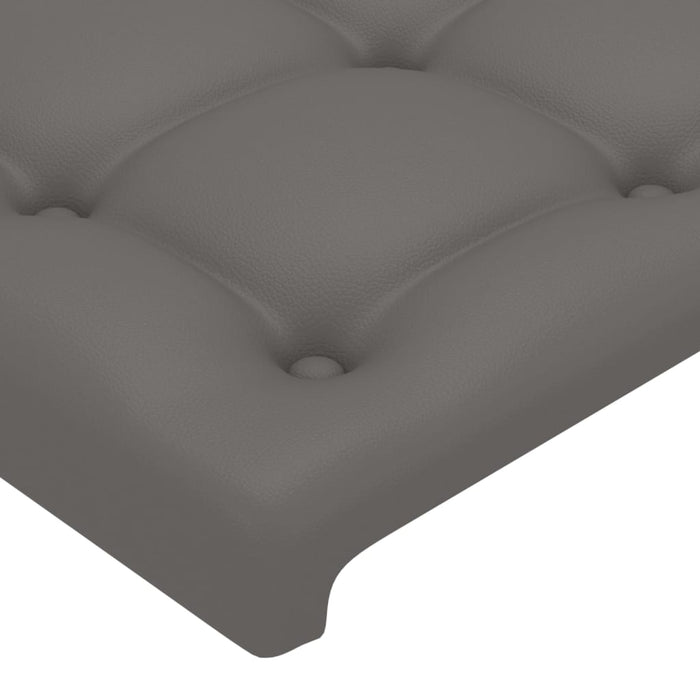 Tăblie de pat, gri, 80x5x78/88 cm, piele ecologică - WALTI WALTI