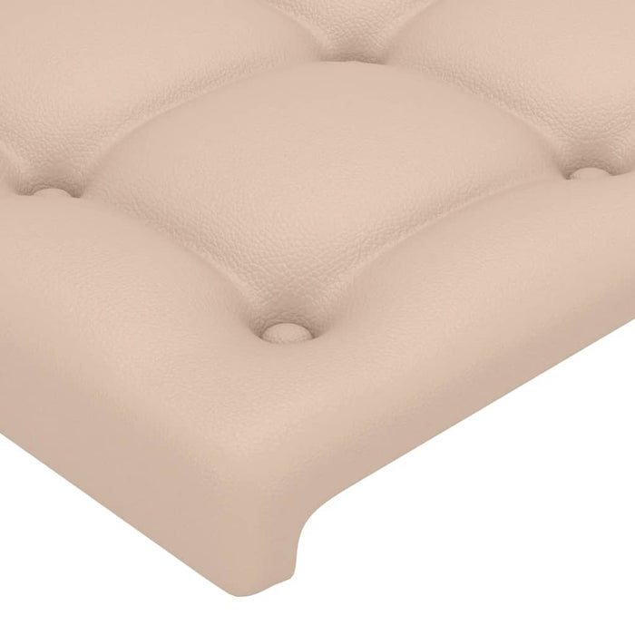 Tăblie de pat, cappuccino, 80x5x78/88 cm, piele ecologică WALTI