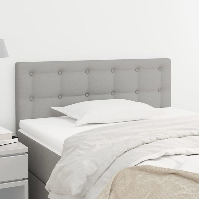 Tăblie de pat, gri deschis, 90x5x78/88 cm, textil - WALTI WALTI