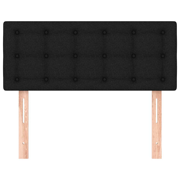 Tăblie de pat, negru, 90x5x78/88 cm, textil - WALTI WALTI