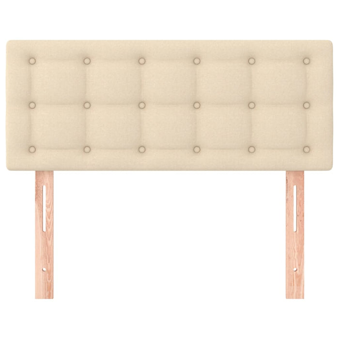 Tăblie de pat, crem, 90x5x78/88 cm, textil - WALTI WALTI