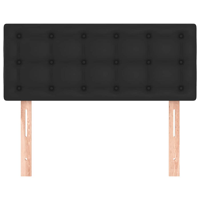 Tăblie de pat, negru, 90x5x78/88 cm, piele ecologică - WALTI WALTI