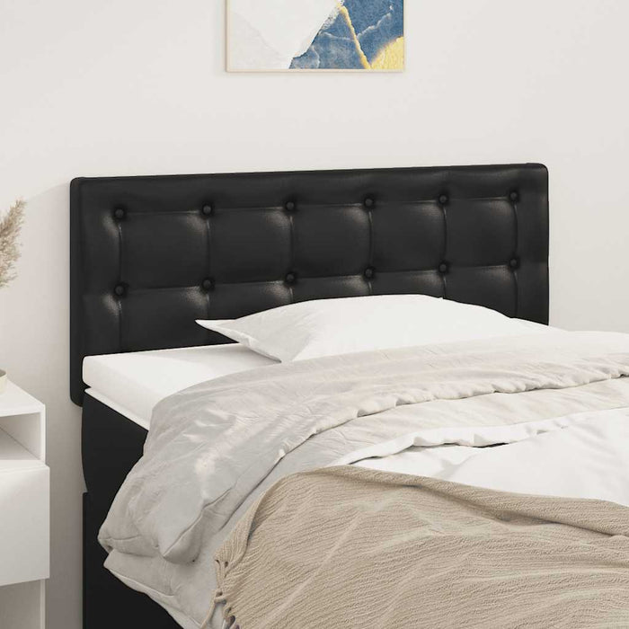 Tăblie de pat, negru, 90x5x78/88 cm, piele ecologică - WALTI WALTI