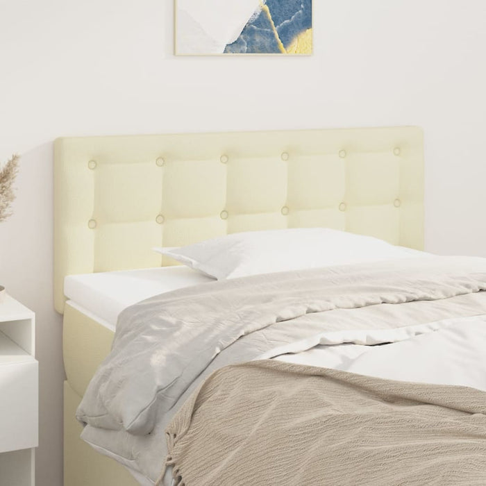 Tăblie de pat, crem, 90x5x78/88 cm, piele ecologică - WALTI WALTI