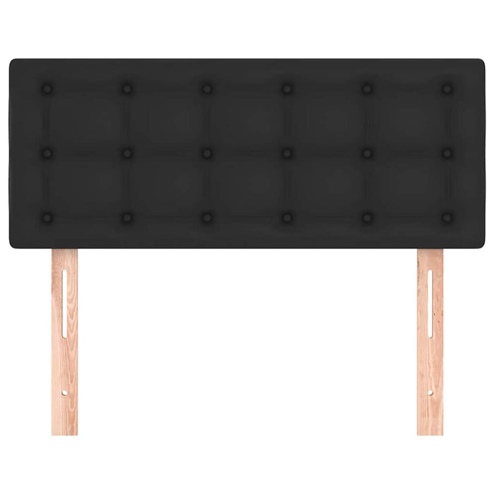 Tăblie de pat, negru, 100x5x78/88 cm, piele ecologică - WALTI WALTI