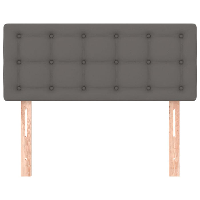 Tăblie de pat, gri, 100x5x78/88 cm, piele ecologică - WALTI WALTI