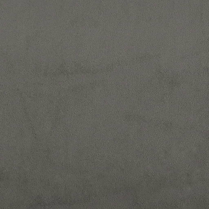 Tăblie de pat, gri închis, 100x5x78/88 cm, catifea WALTI
