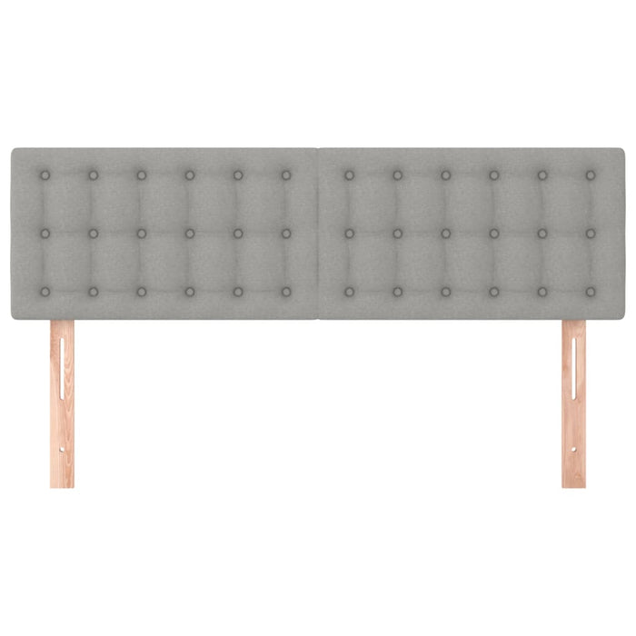 Tăblii de pat, gri deschis, 144x5x78/88 cm, textil WALTI