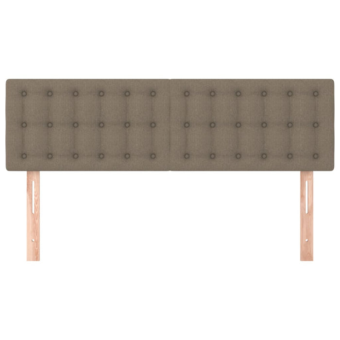 Tăblii de pat, gri taupe, 144x5x78/88 cm, textil WALTI