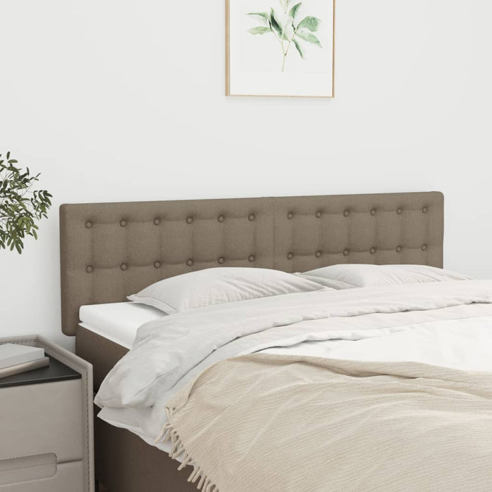 Tăblii de pat, gri taupe, 144x5x78/88 cm, textil WALTI