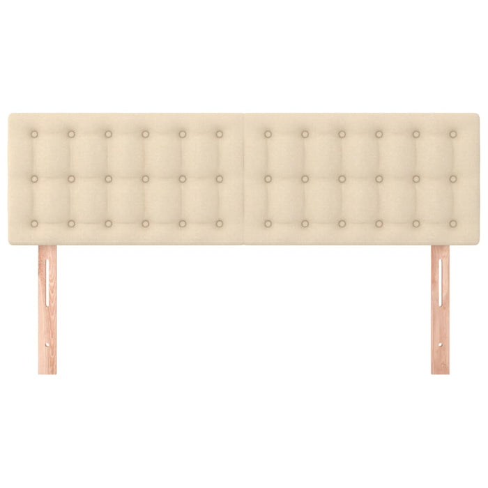 Tăblii de pat, crem, 144x5x78/88 cm, textil WALTI
