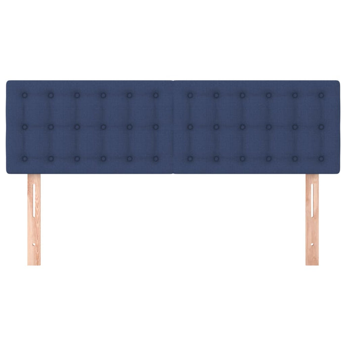 Tăblii de pat, albastru, 144x5x78/88 cm, textil WALTI