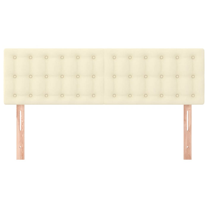 Tăblii de pat, crem, 144x5x78/88 cm, piele ecologică WALTI