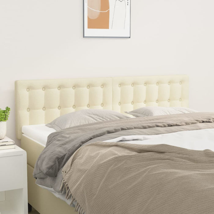 Tăblii de pat, crem, 144x5x78/88 cm, piele ecologică WALTI