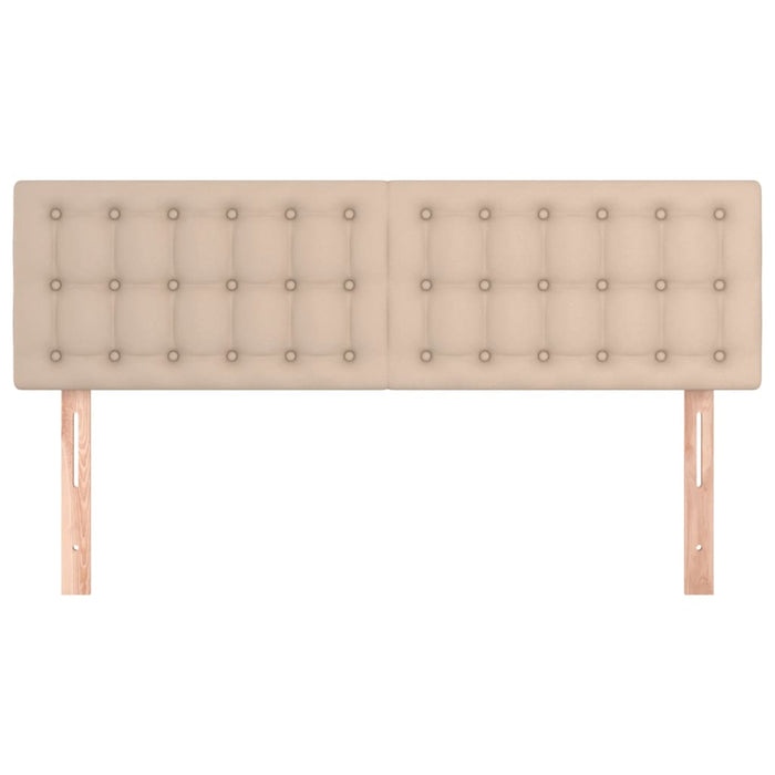 Tăblii de pat, cappuccino, 144x5x78/88 cm, piele ecologică WALTI