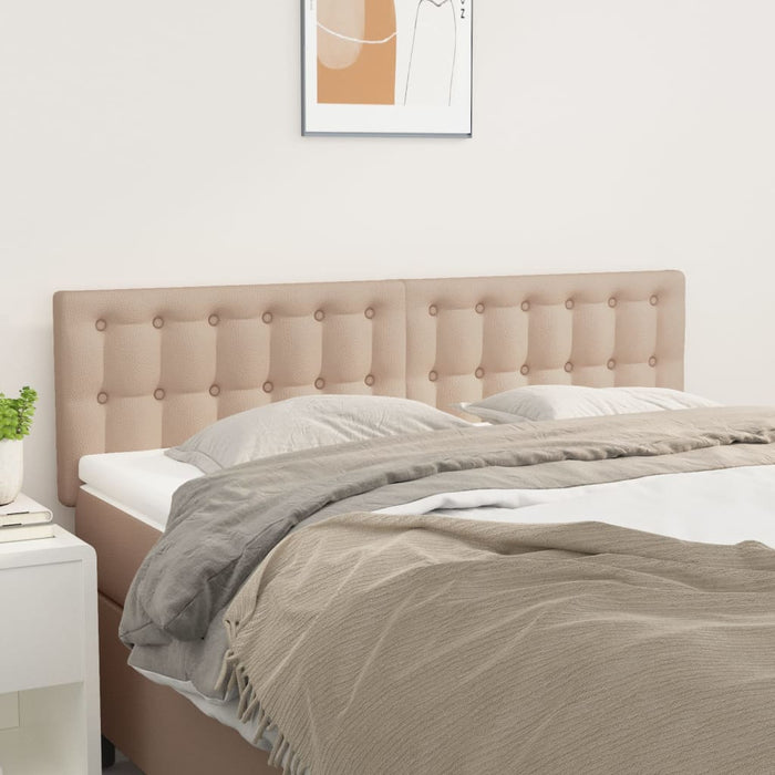 Tăblii de pat, cappuccino, 144x5x78/88 cm, piele ecologică WALTI