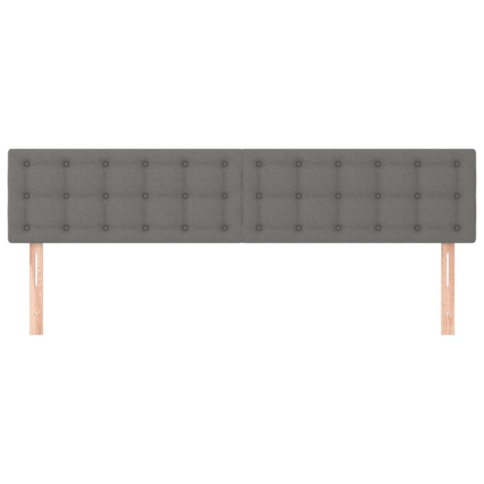 Tăblii de pat, gri închis, 160x5x78/88 cm, textil WALTI