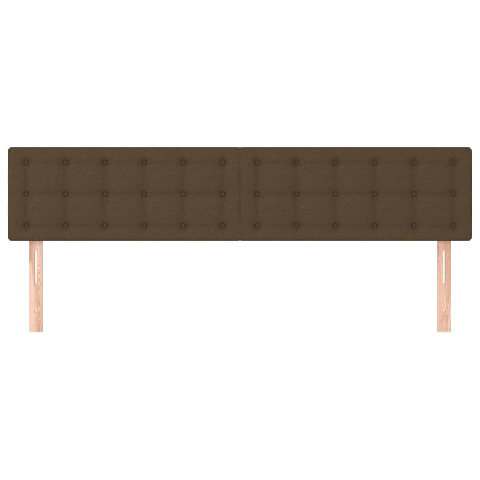 Tăblii de pat, maro închis, 160x5x78/88 cm, textil - WALTI WALTI