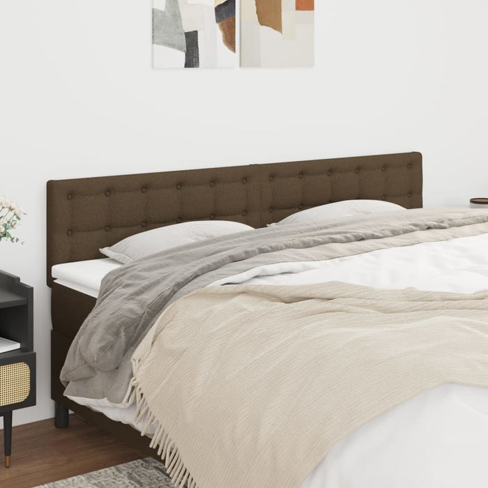 Tăblii de pat, maro închis, 160x5x78/88 cm, textil - WALTI WALTI