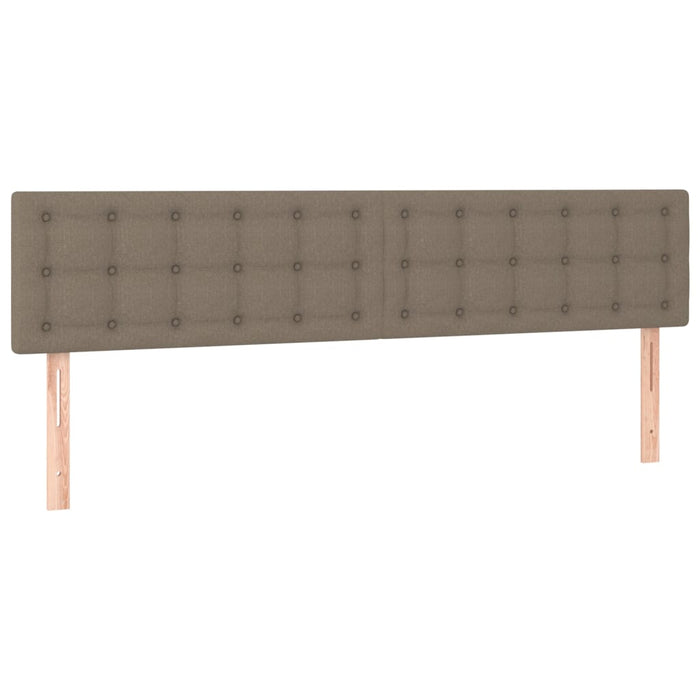 Tăblii de pat, 2 buc, gri taupe, 80x5x78/88 cm, textil - WALTI WALTI