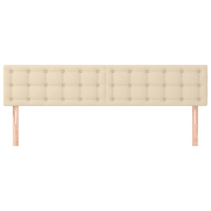 Tăblii de pat, crem, 160x5x78/88 cm, textil WALTI