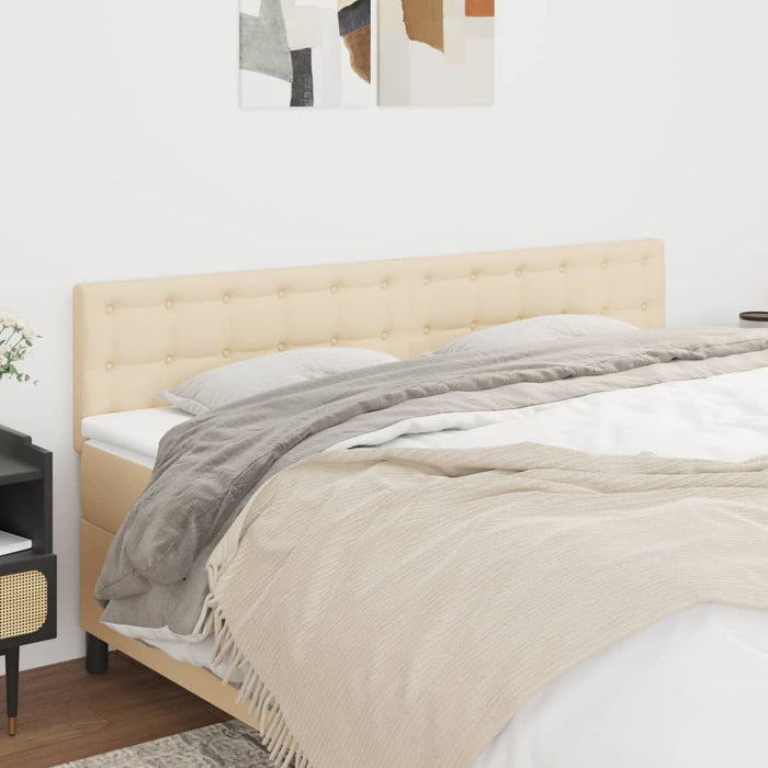 Tăblii de pat, crem, 160x5x78/88 cm, textil WALTI